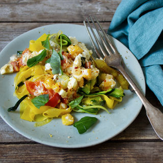 Gemüsenudeln mkit Feta