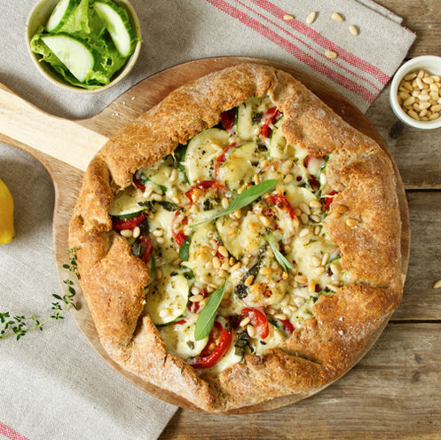 Zucchini-Tomaten-Tarte
