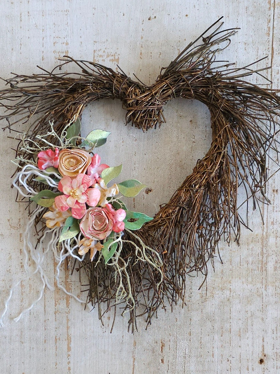 Gorgeous Wreath using Perfect Paints Shimmering Matte Acrylics