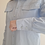 Miniatura: camicia azzurra over in cotone con tasche frontali