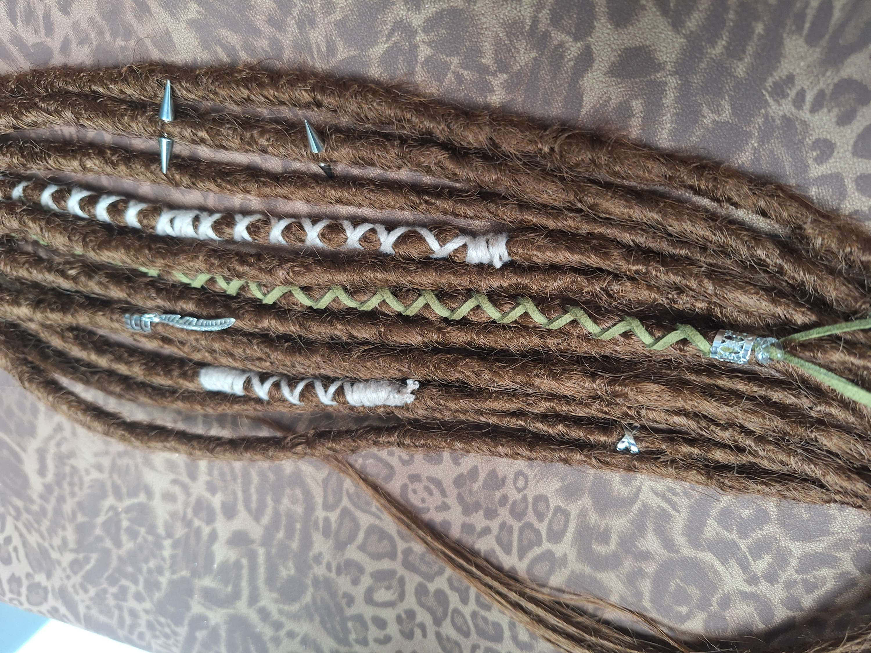 Dread Set am Haargummi hellbraun