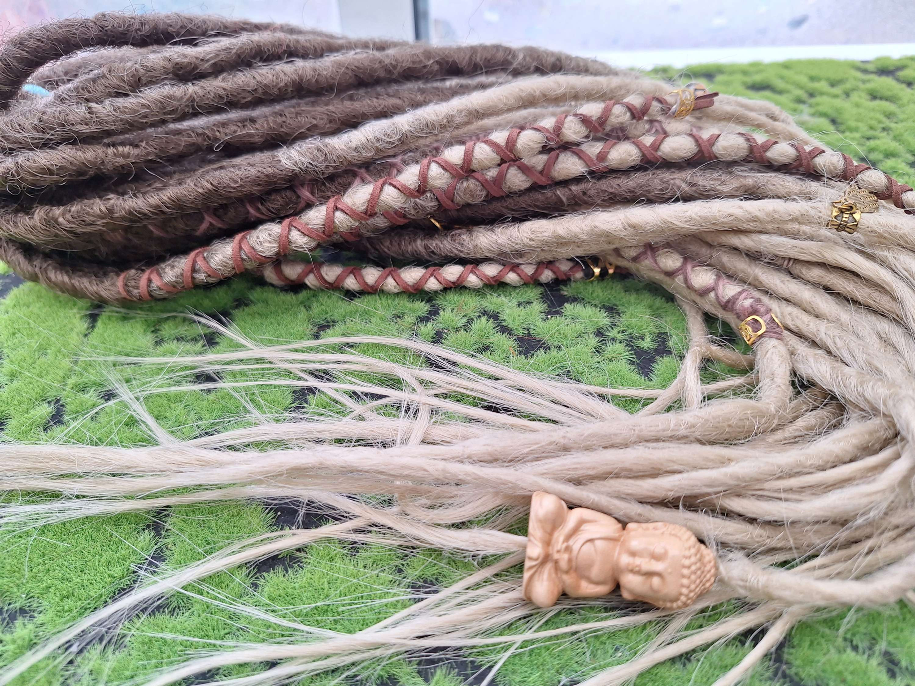 Dread Set für 18 Double Ended Braun Blond