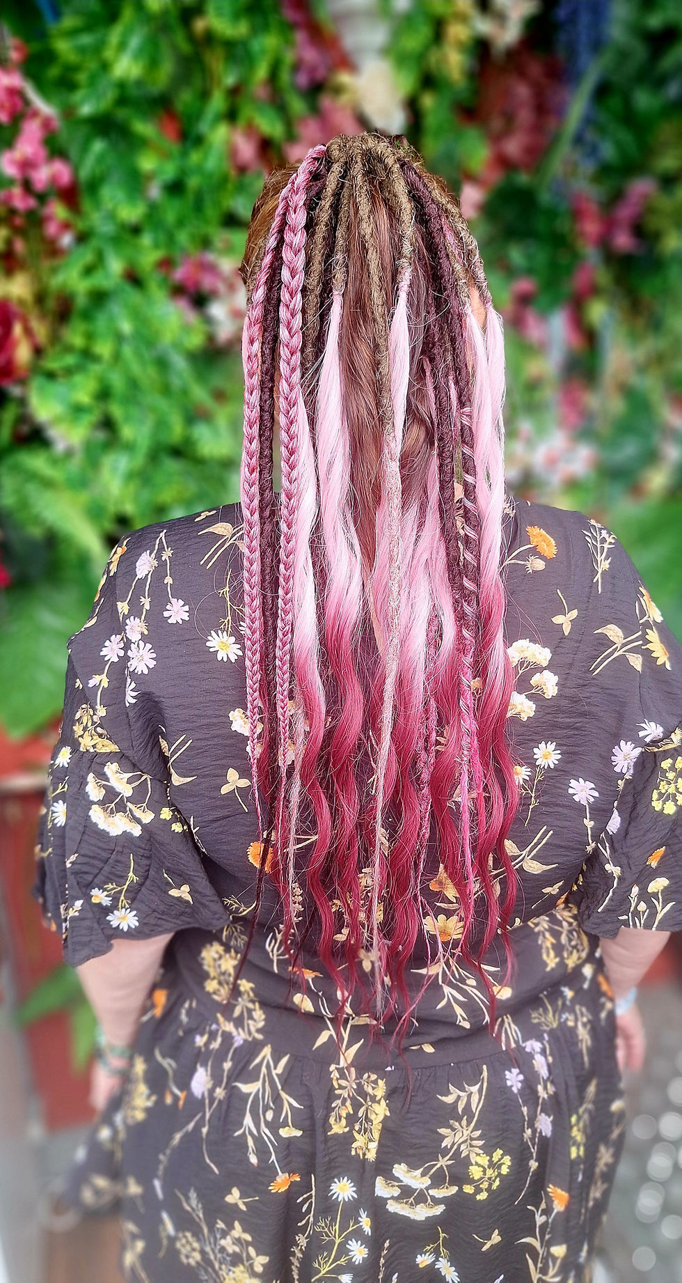 Miniaturbild: Dread Set am Haargummi Pink Rosa 