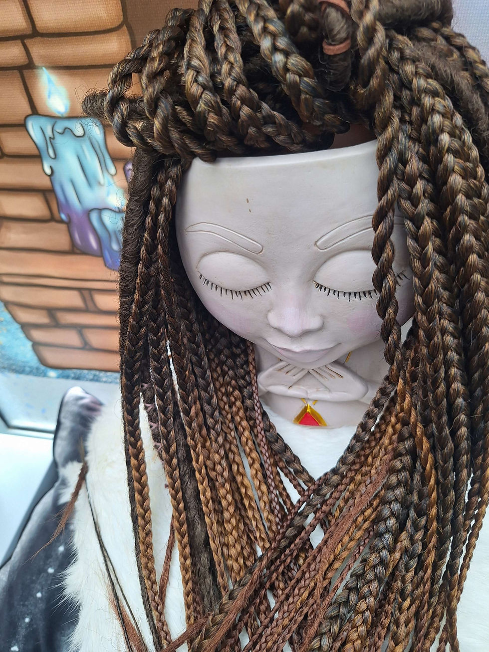 Miniaturbild: Braid Set Braun gemischt