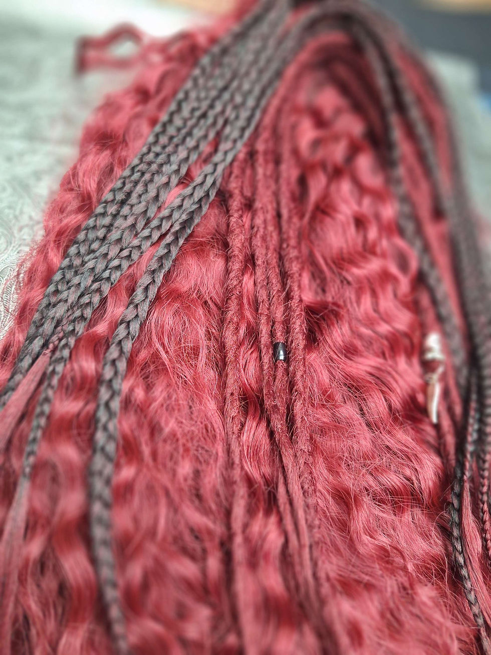 Miniaturbild: Curly Hair Wein Rot 