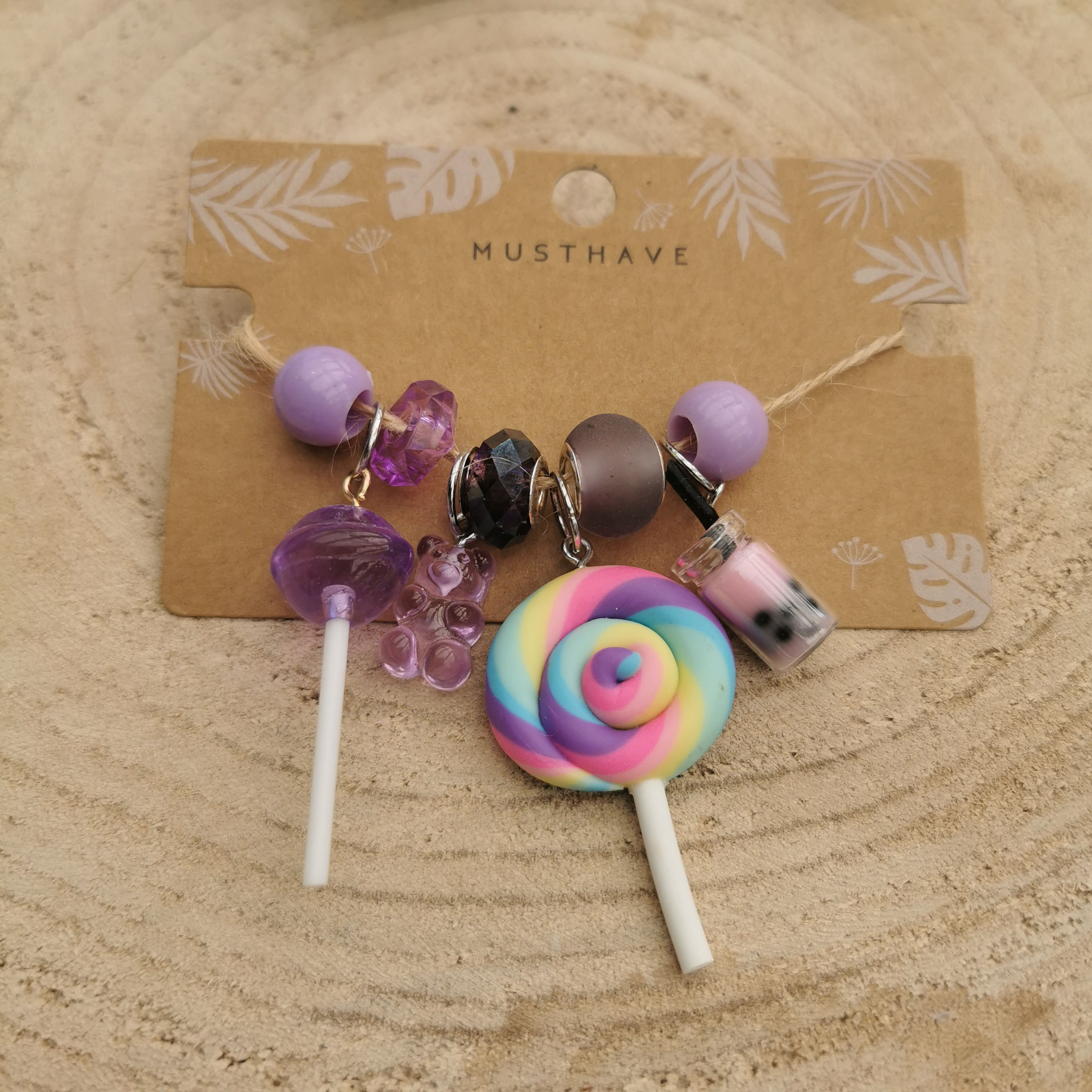 Süsskigkeiten Set Lila