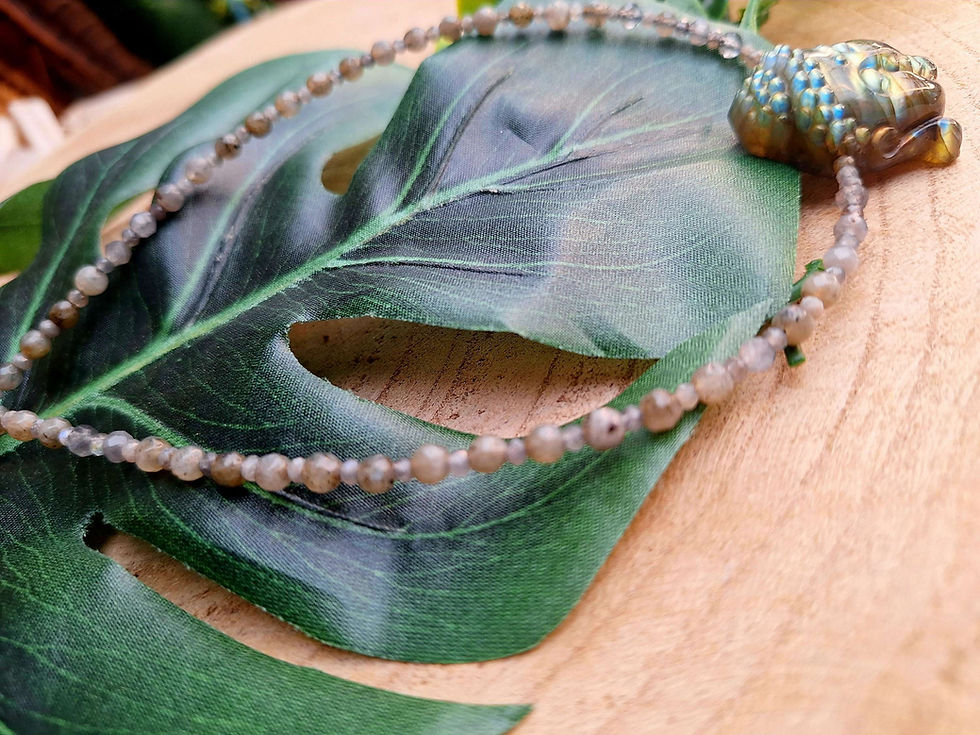 Miniaturbild: Buddha Labradorit Kette 