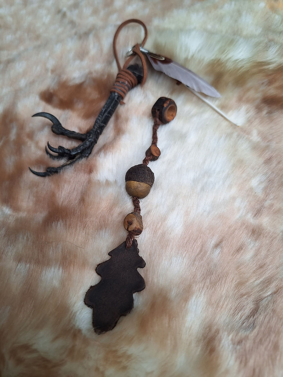 Dread Perle Holz und Leder