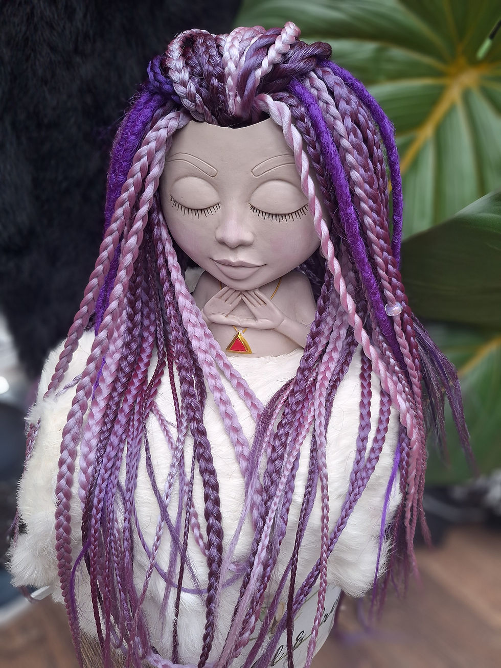 Miniaturbild: Braid Set Lila Violett gemischt 