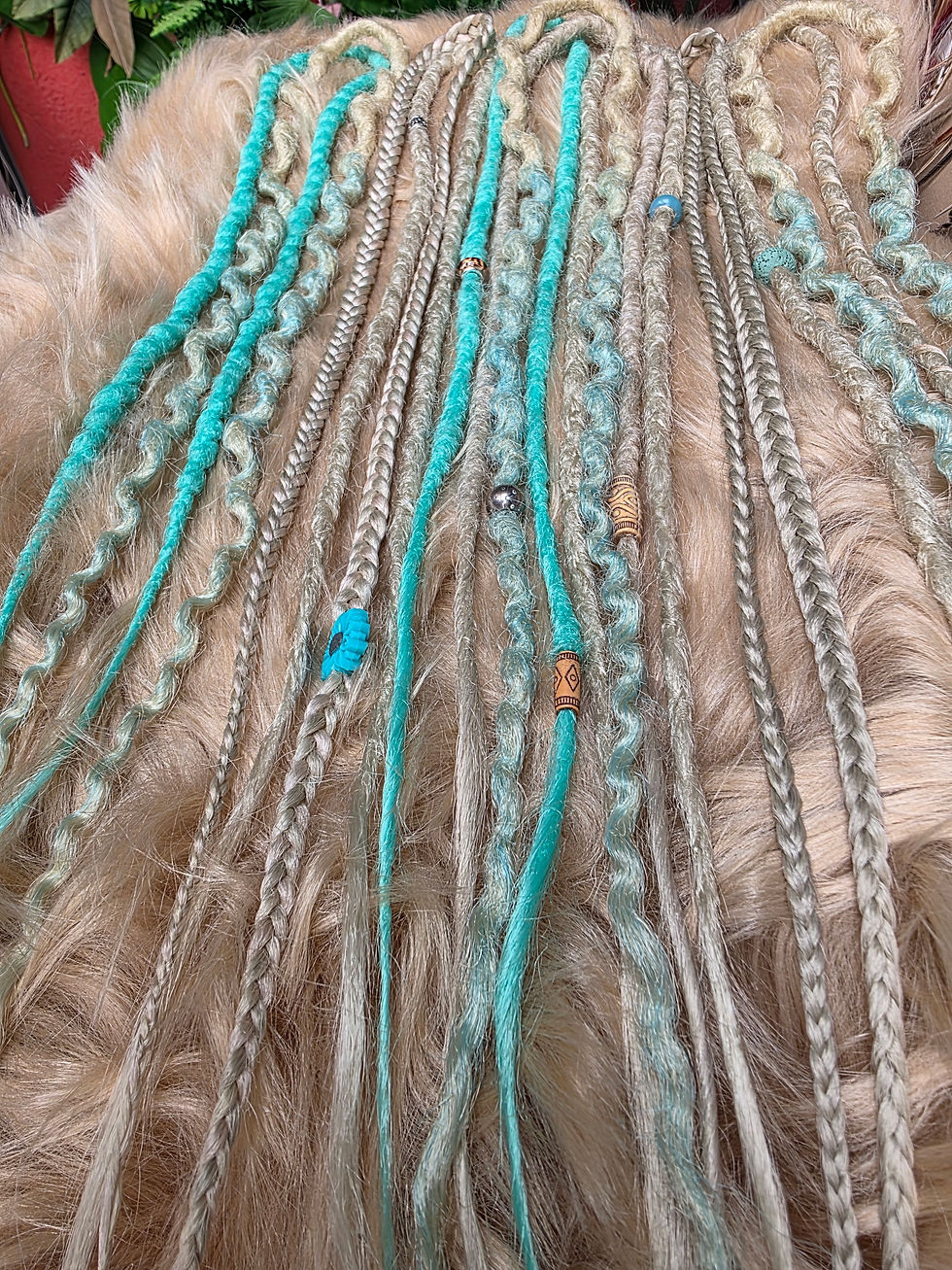 Miniaturbild: Dread Double Ended  Set 11 Stk. Unteehaar 