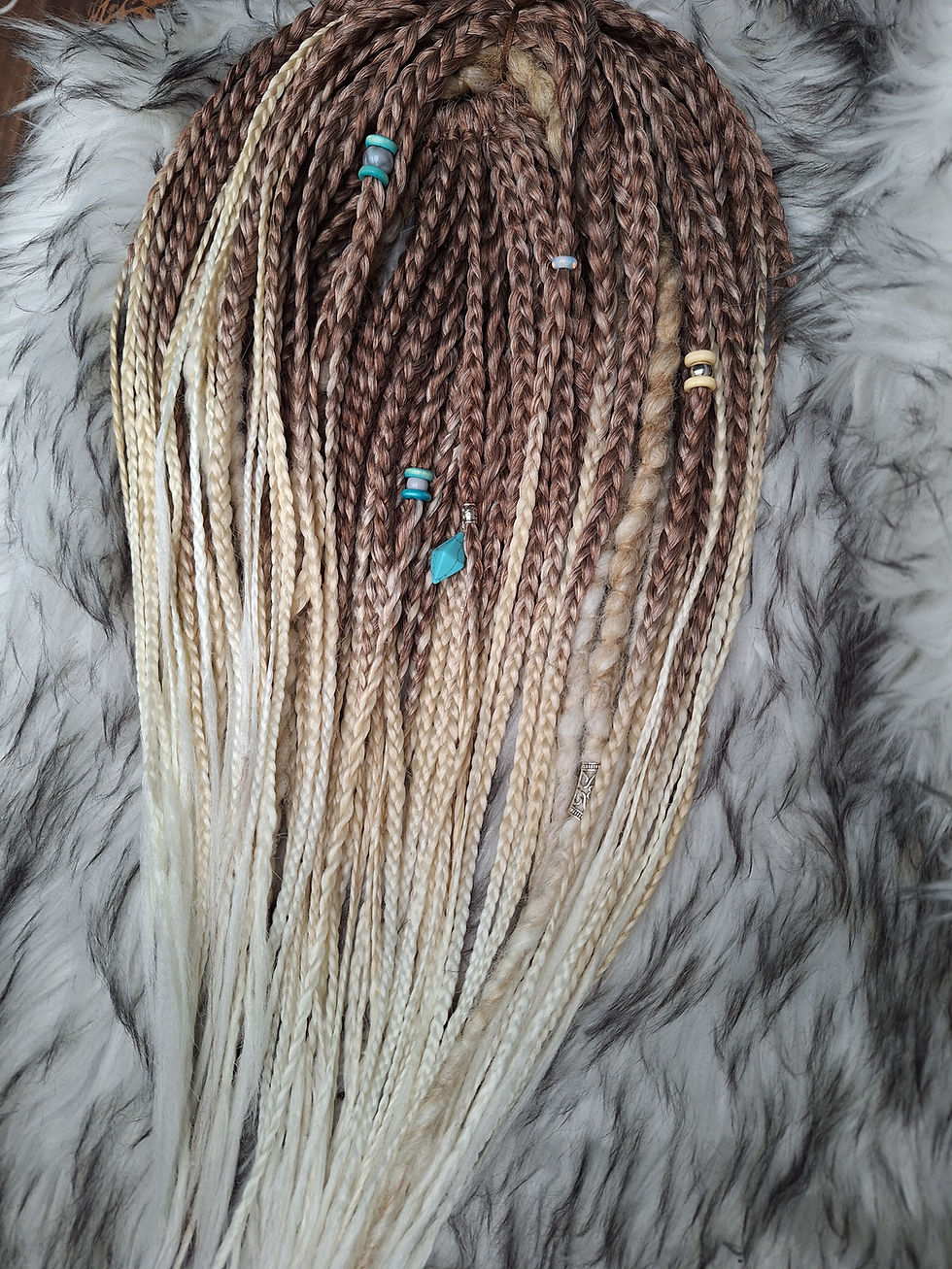 Miniaturbild: Braid Set Braun Blond Ombree 