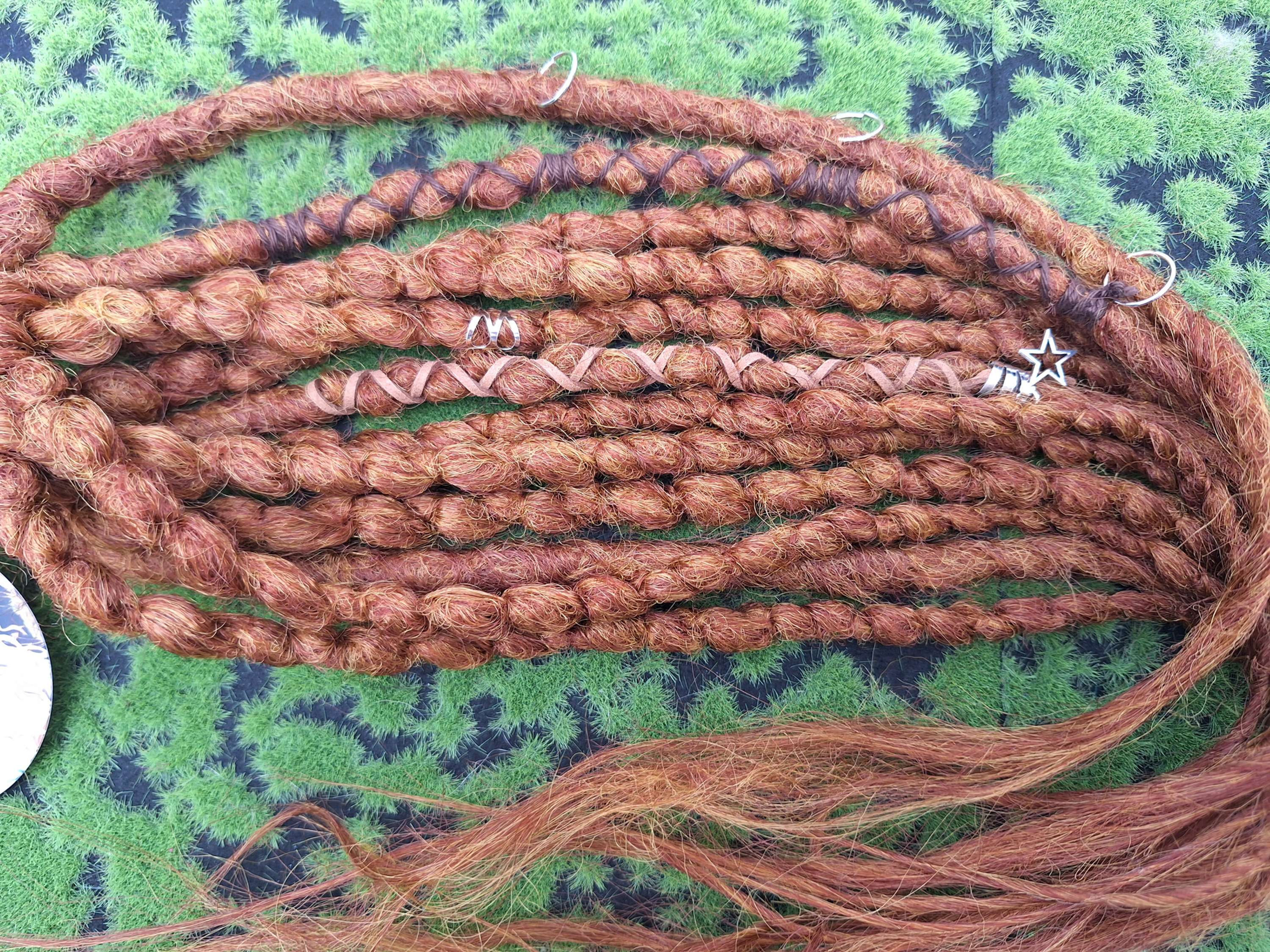 Dread Set am Haatgummi helles Ginger