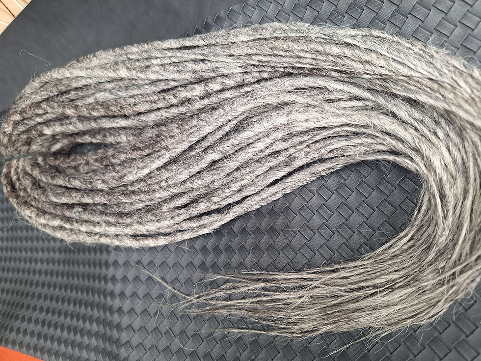 Miniaturbild: Double Ended Dreads Einzelverkauf Schwarz Grau 