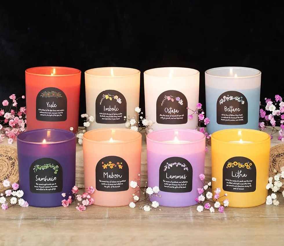 Sabbat des Jahresrades Kerzen