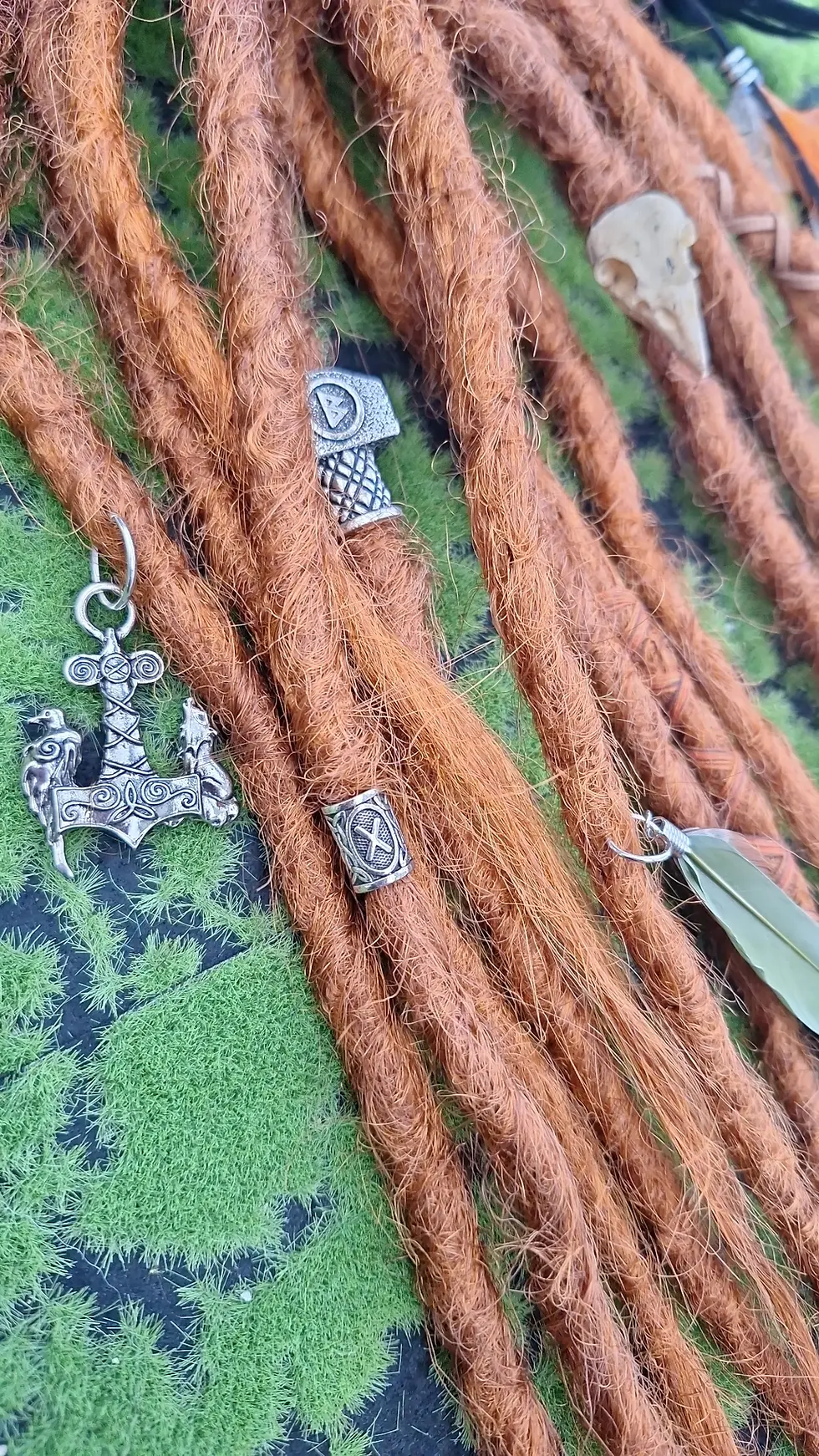 Miniaturbild: Dread Set am Haargummi Ginger Viking Style 