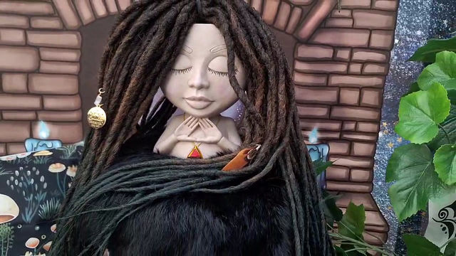 Miniaturbild: Dread Set Braun ins Grün Ombree