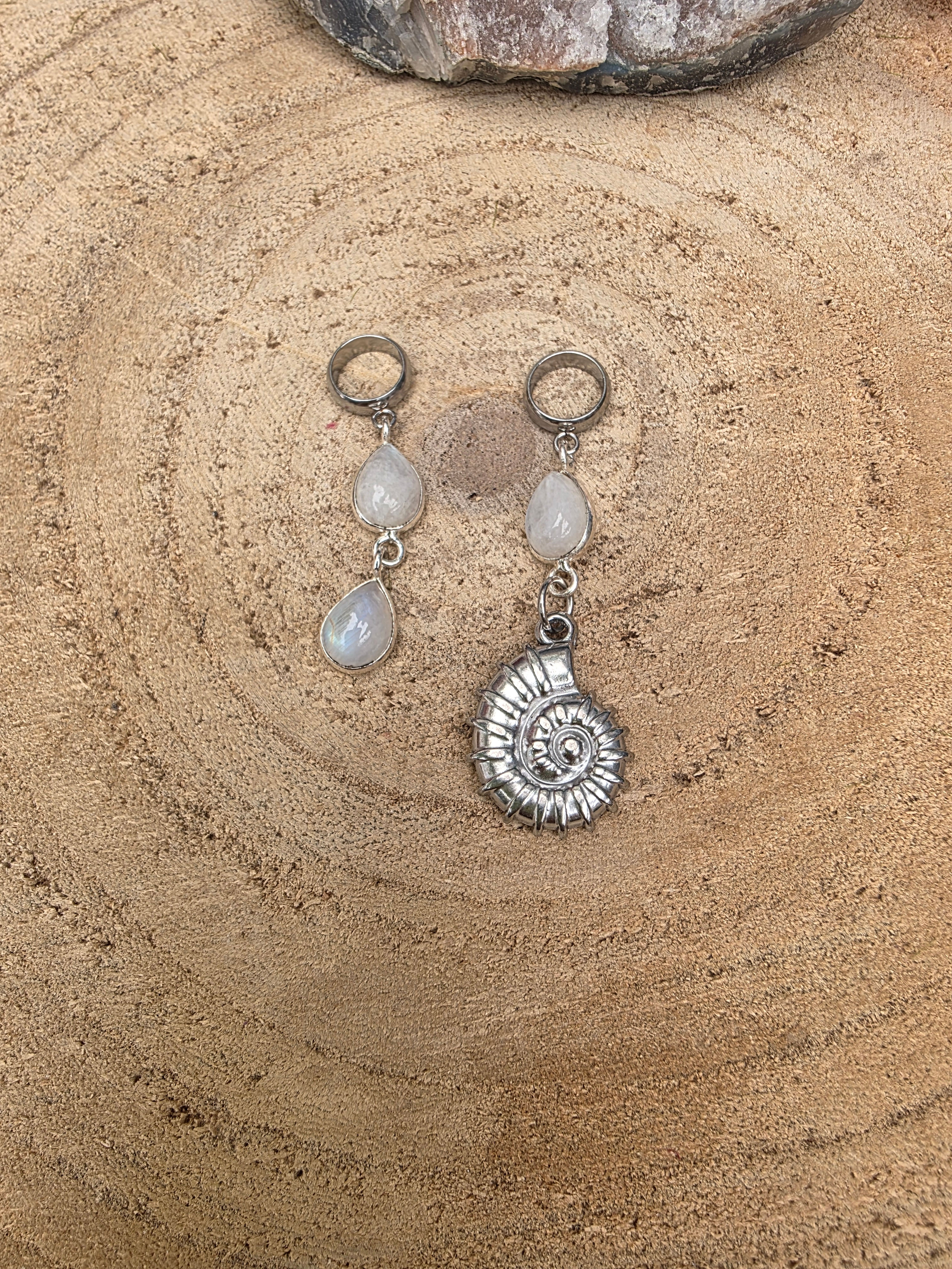 Dread und Braid Schmuck Mondstein