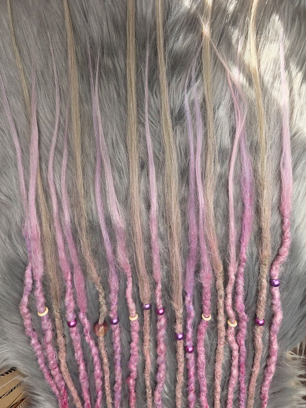 Miniaturbild: Dread Set Unterhaar 18Stk. Rosa/Blond 