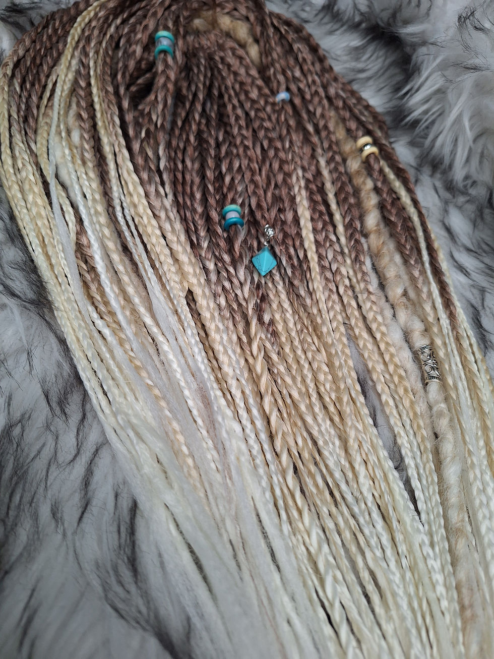 Miniaturbild: Braid Set Braun Blond Ombree 