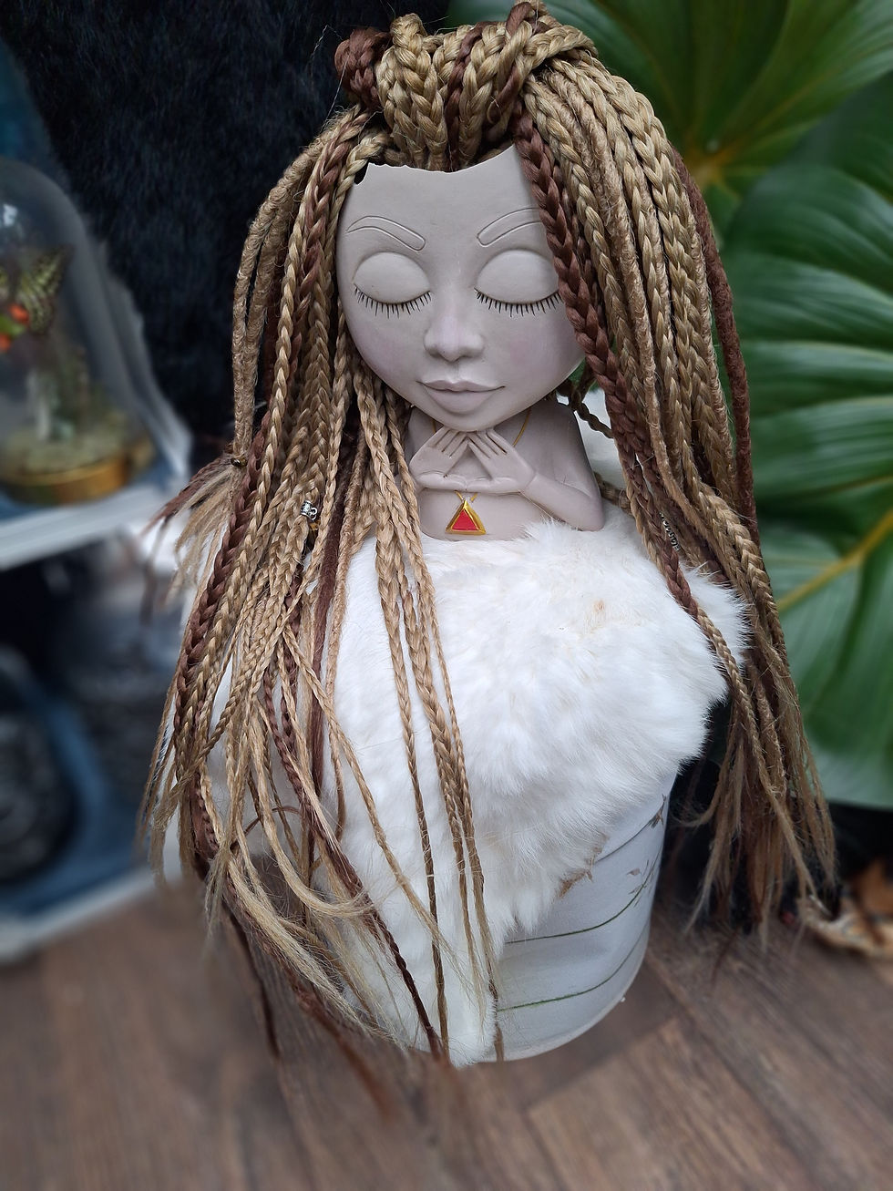 Braid Set Braun& Haselnuss