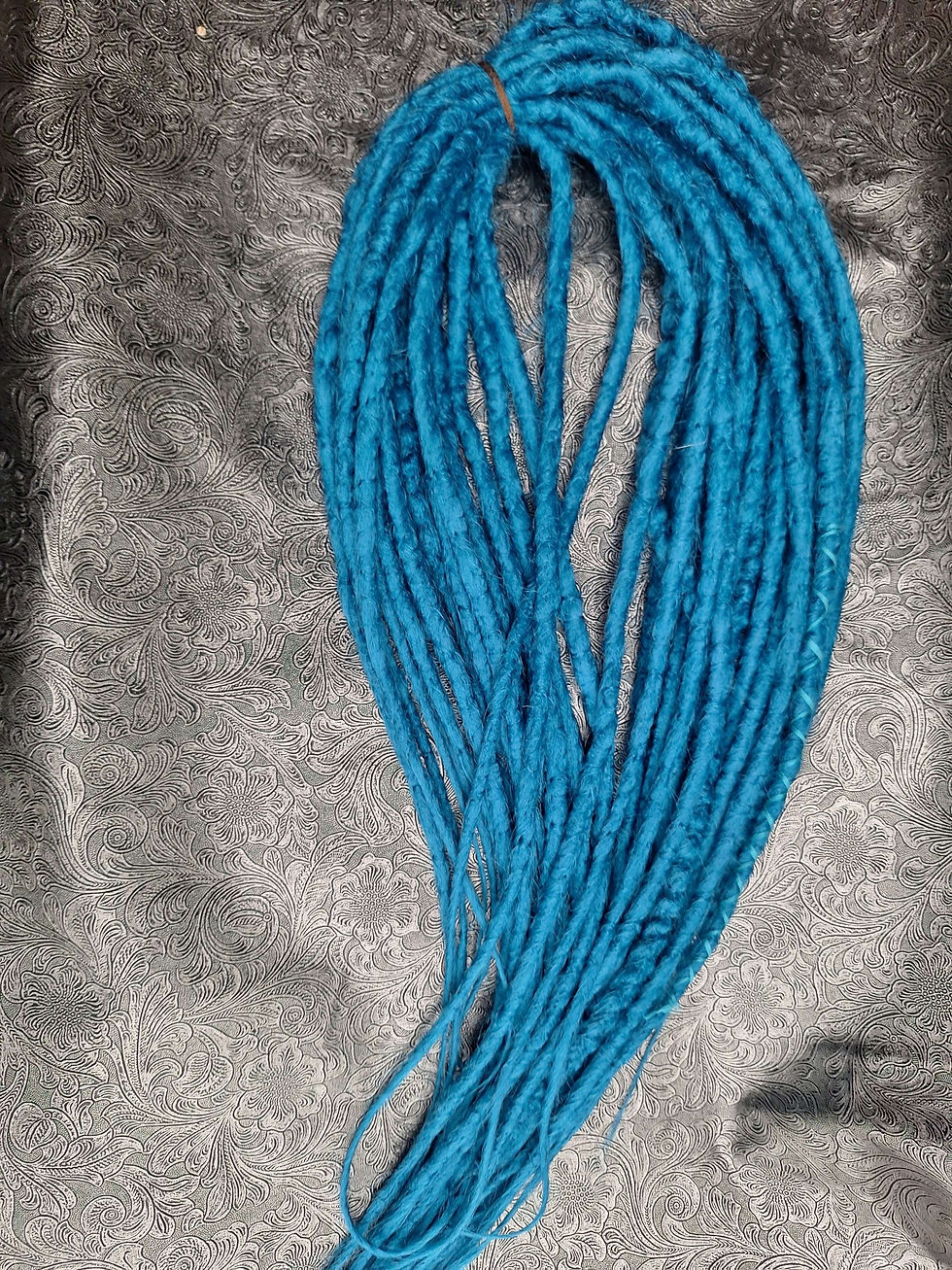 Miniaturbild: Double Ended Dreads Einzelverkauf Petrol Blau 