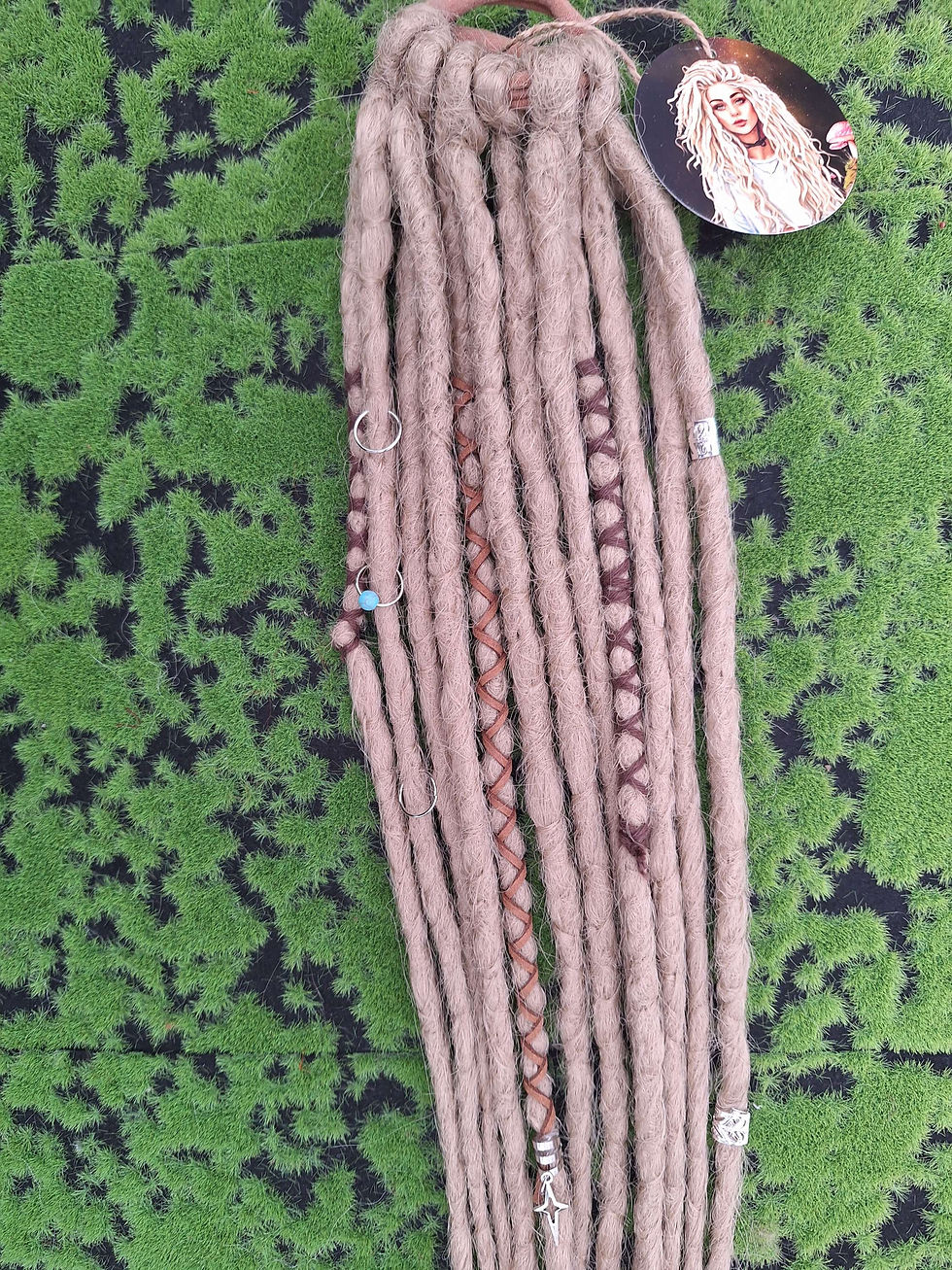 Miniaturbild: Dread Set am Haargummi  Dunkles Asch Blond 