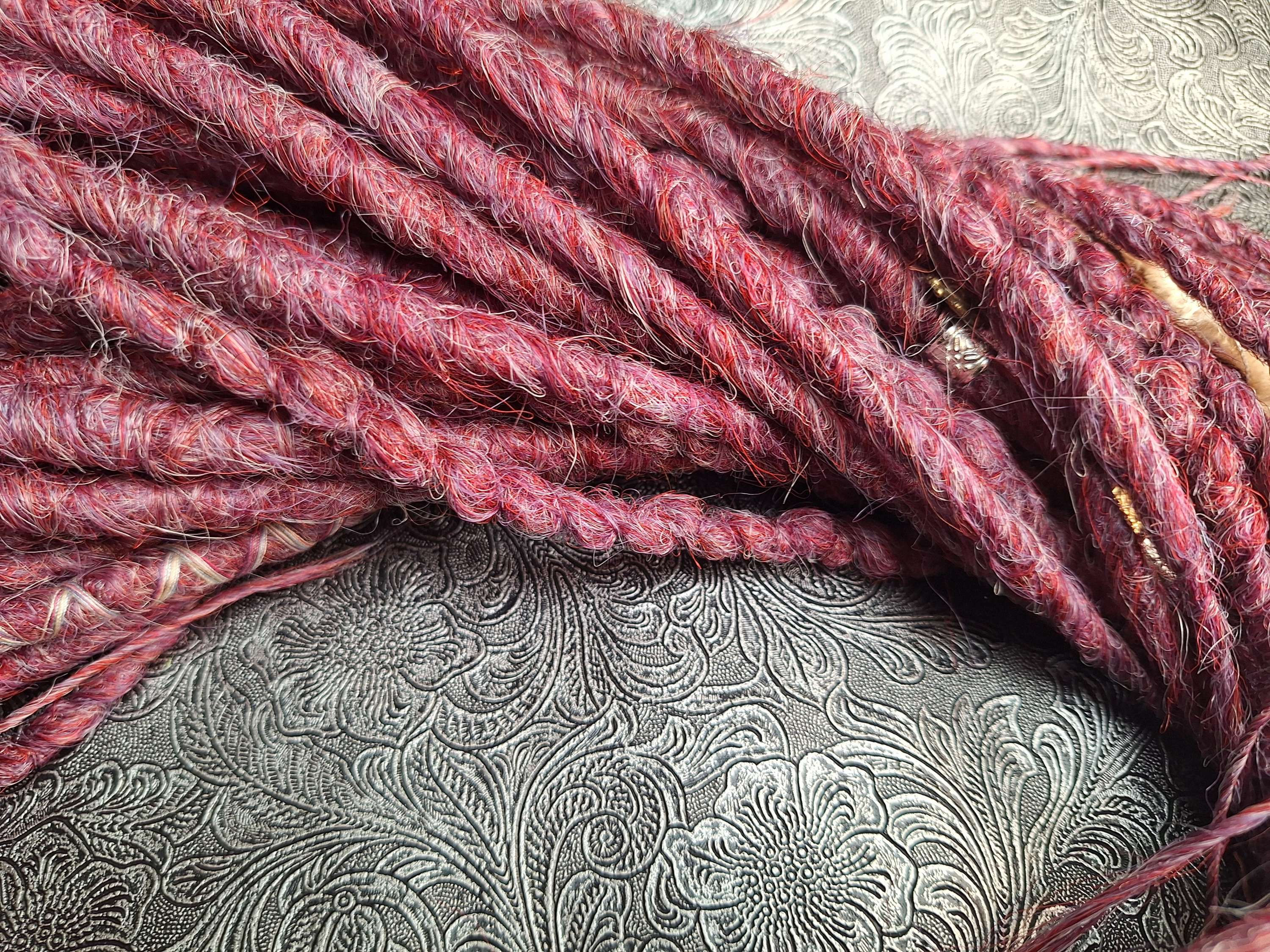 Double Ended Dreads Einzelverkauf Aubergine