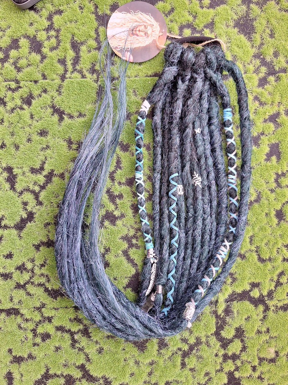Miniaturbild: Dread Set am Haargummi Blau 