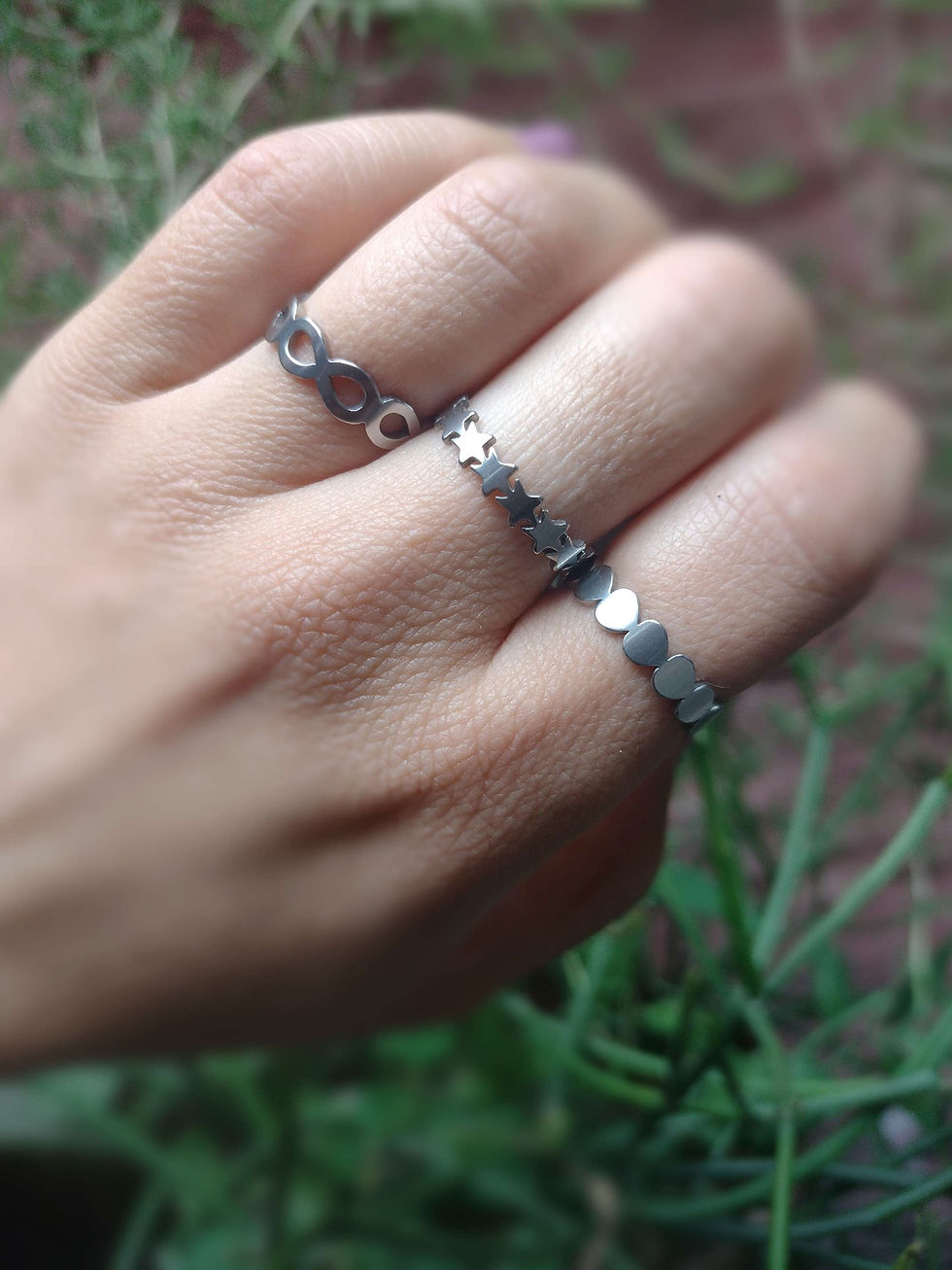 Miniatura: Anillos infinito Acero quirúrgico 