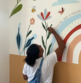arte em parede de quarto infantil, arte lúdica em quarto de criança, arte infantil