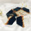 Thumbnail: Black Hexagon Coaster with Golden Foil