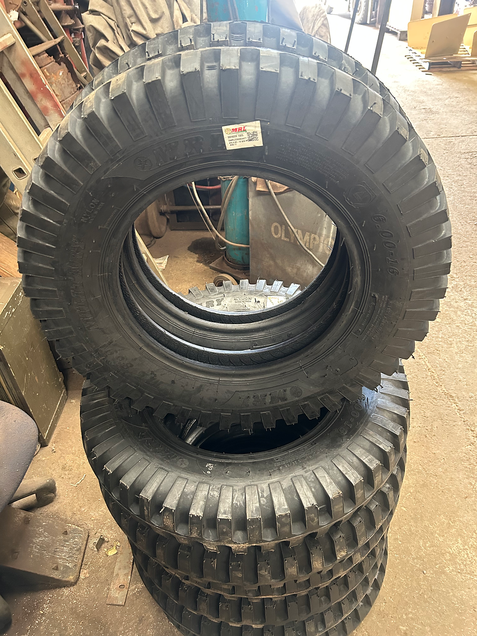 Thumbnail: Jeep tyres 600 x 16 military  bar grip