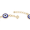 Miniatura: Pulseiras olho grego folheada a ouro