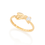Miniatura: Anel Anel Skinny ring rommanel folheado a ouro com espírito santo