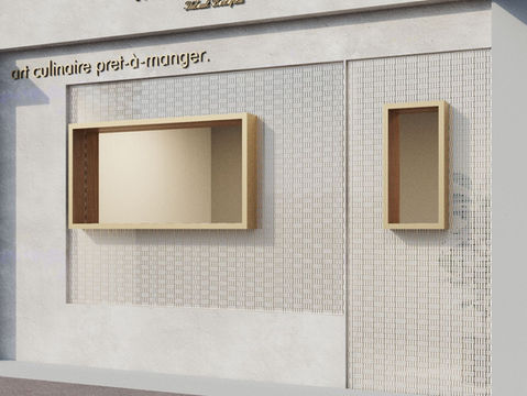 Diseño de fachada de restaurante