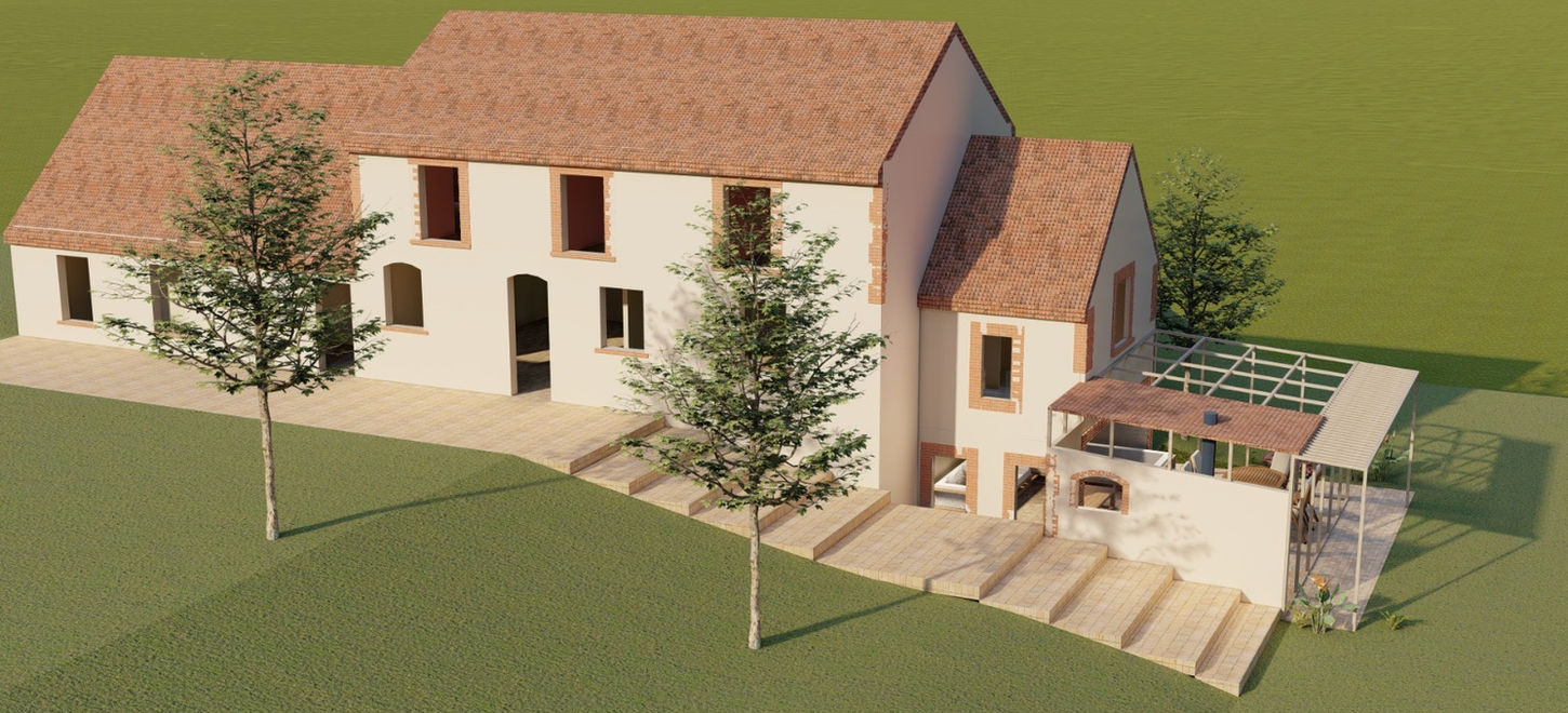 Tourouvre Au Perche renovation d´un corps de ferme
