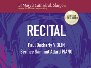 RECITAL: Paul Docherty, violin and Bernice Sammut Attard, piano