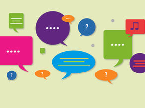Icons representing conversation