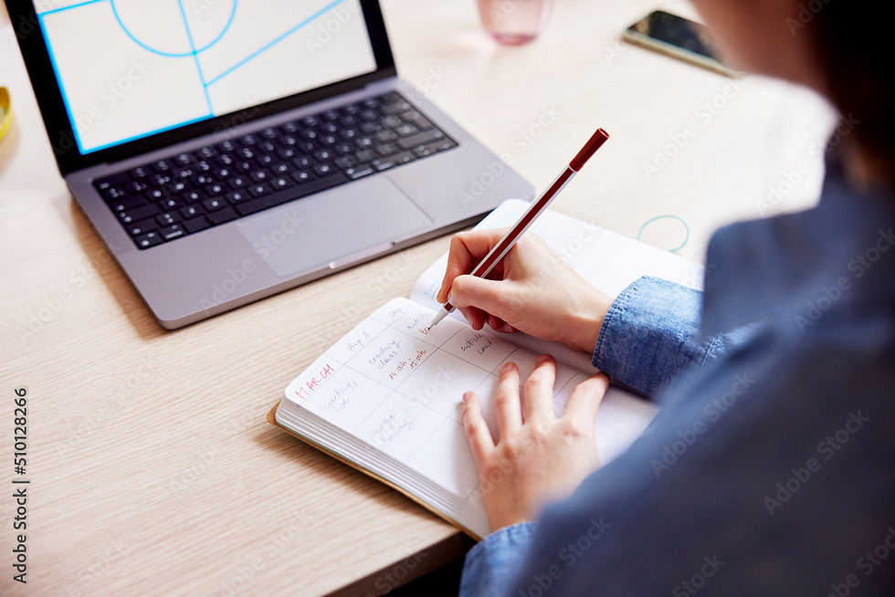 Person working at a desk