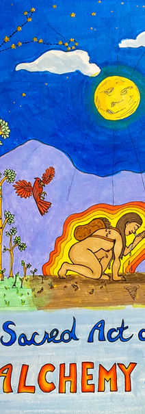 A healing coloring page to process emotions and heal.