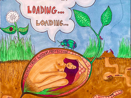 Sacred Waiting coloring page