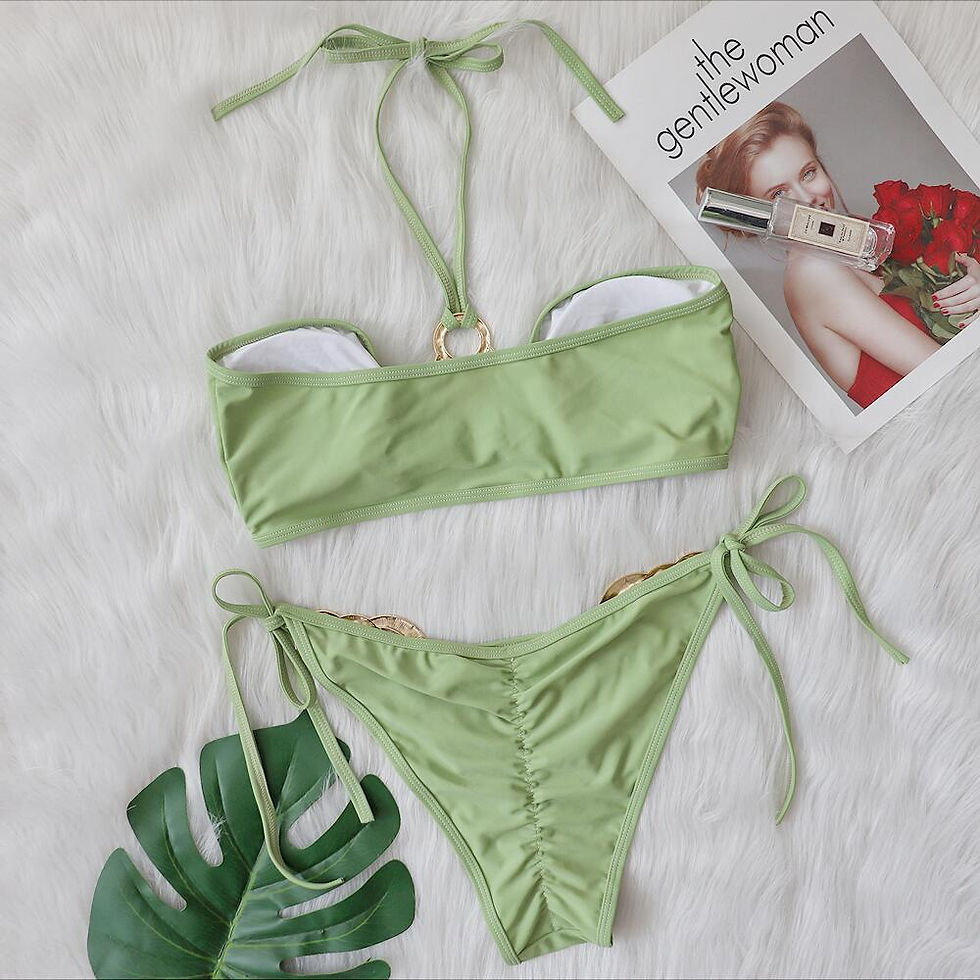 Thumbnail: 2026 New Sexy Bikini with Metal Accessories and Cutouts