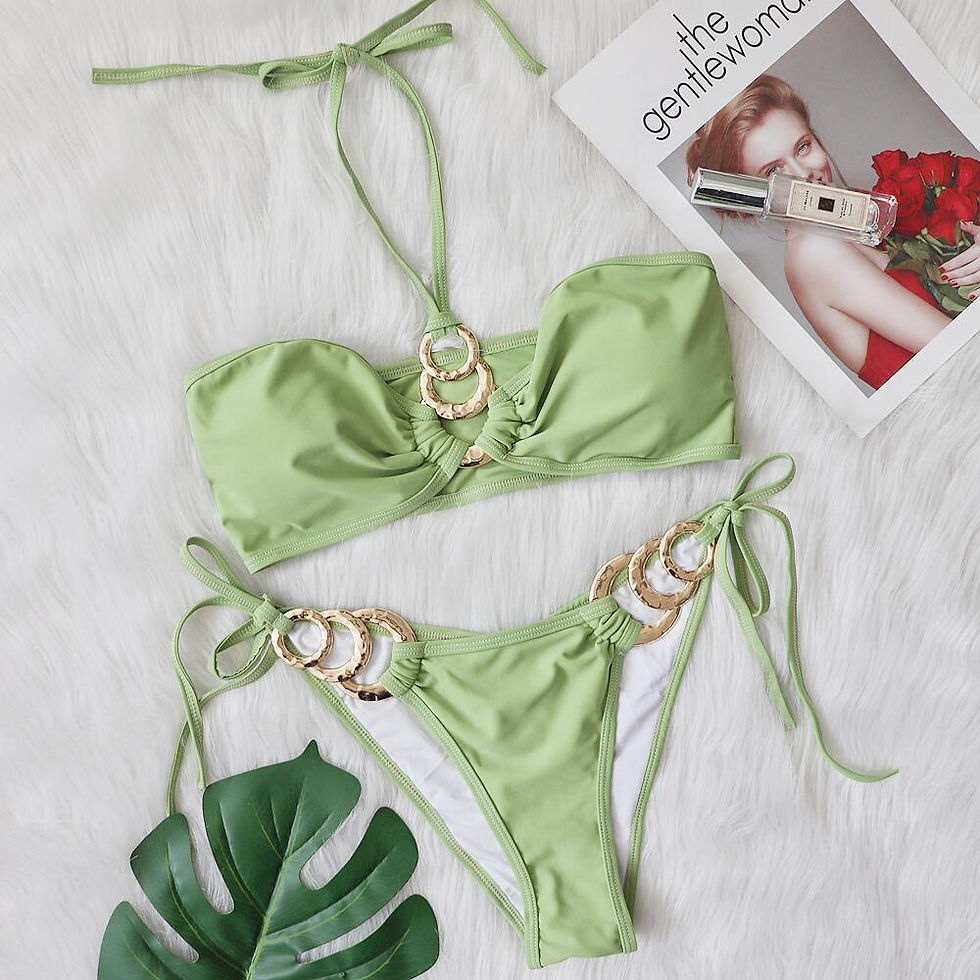 Thumbnail: 2026 New Sexy Bikini with Metal Accessories and Cutouts