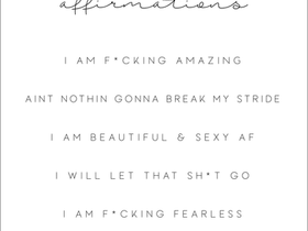 f*bomb affirmations