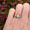 Thumbnail: Opal and diamond in 18ct yellow gold and platinum (size UK N)