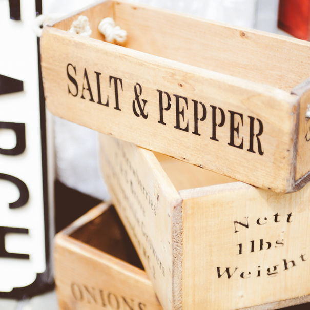 wooden boxes