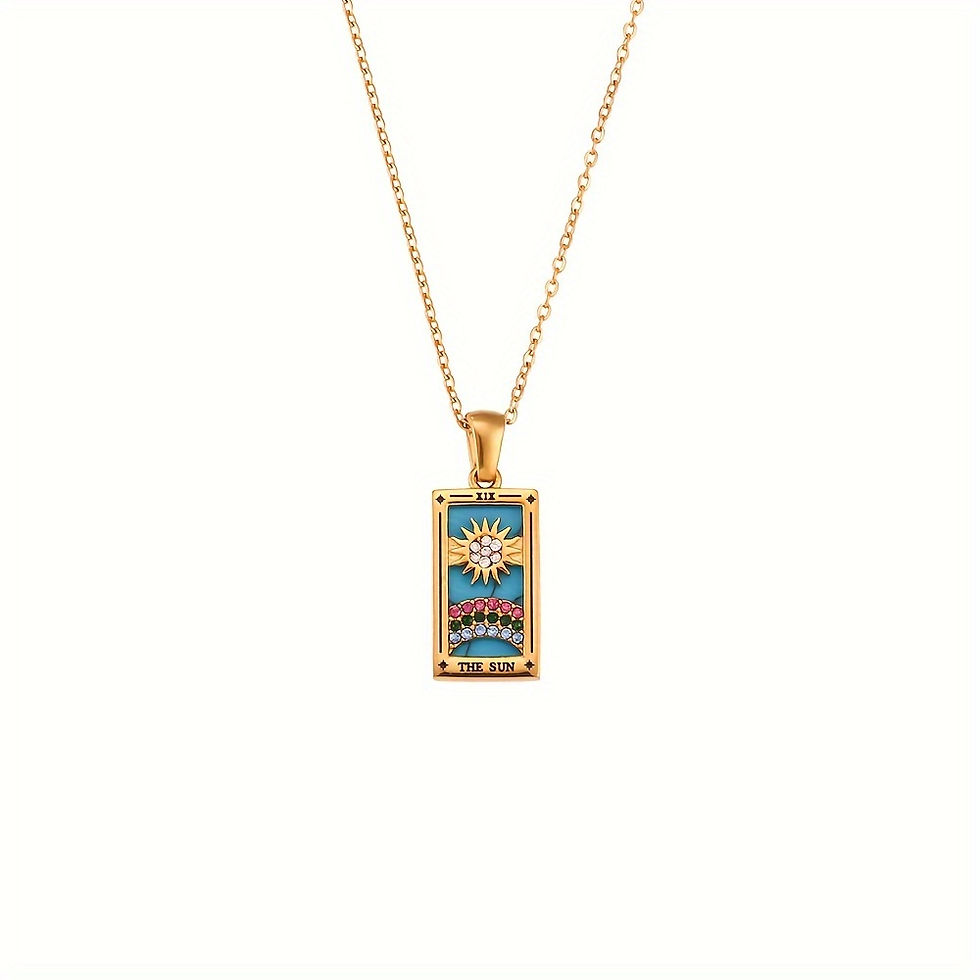 Thumbnail: Original New Tarot Tarnish Free Stainless Steel Necklace