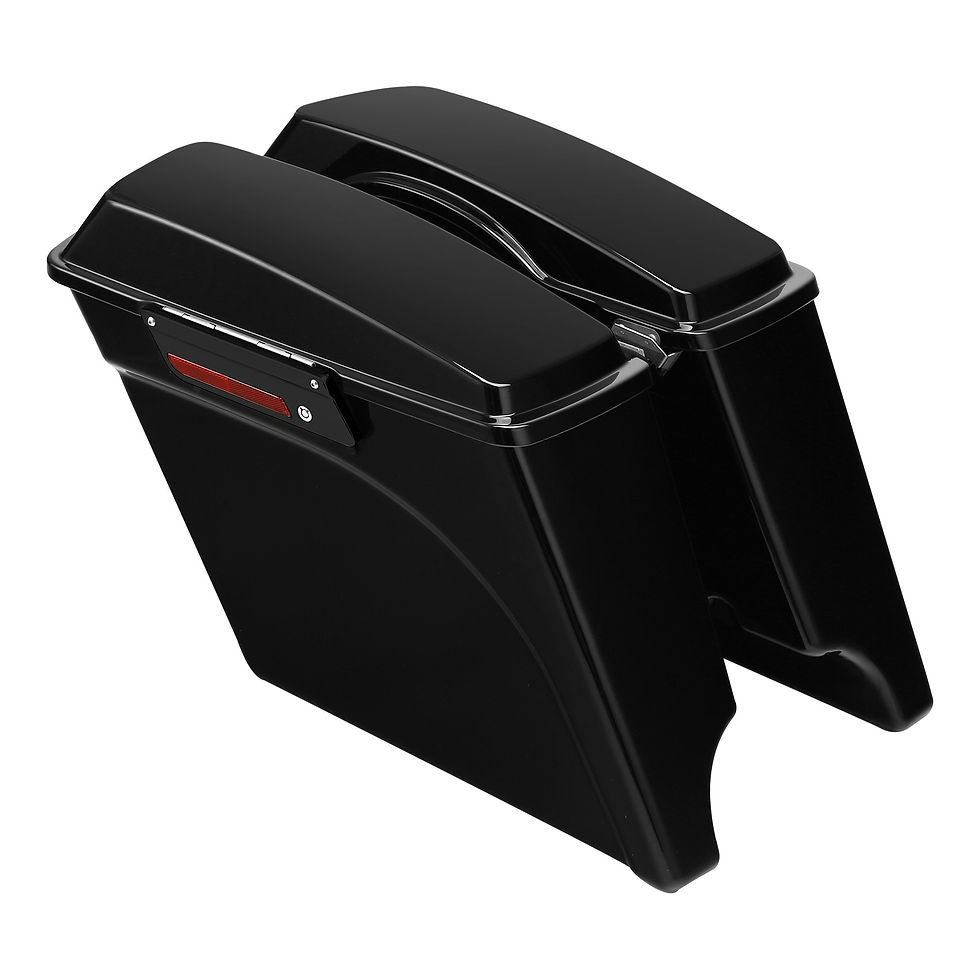 Thumbnail: TCMT 5" Stretched Saddlebags W/ Key For Harley Touring