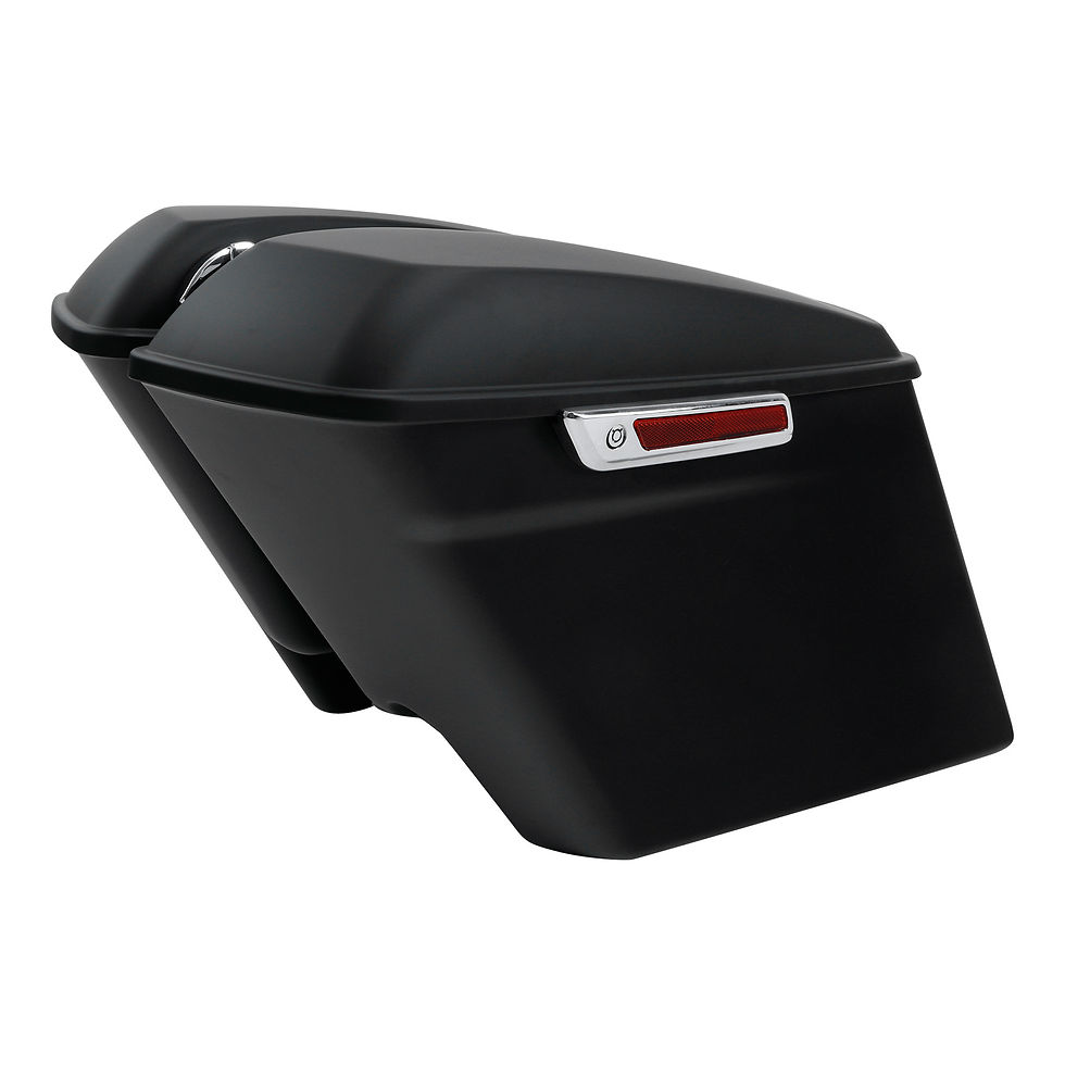 Thumbnail: Vivid Black 4" Stretched Saddlebags Fit For Harley Touring