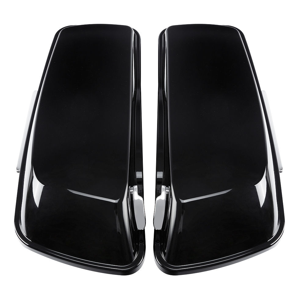 Thumbnail: Vivid Black 4" Stretched Saddlebags Fit For Harley Touring